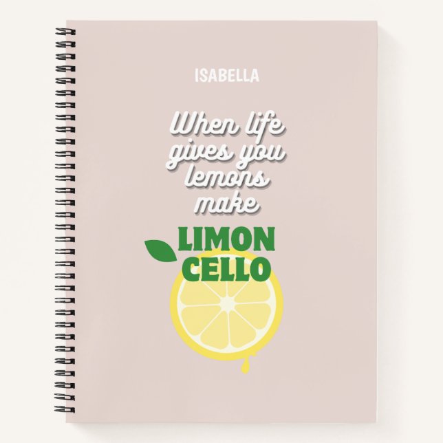 Cuaderno Cita de moda de Limoncello (Anverso)