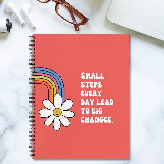 Cuaderno Cita de motivación concienzuda para bloc de notas  (Mindful Motivation Quote Personalized Notebook)