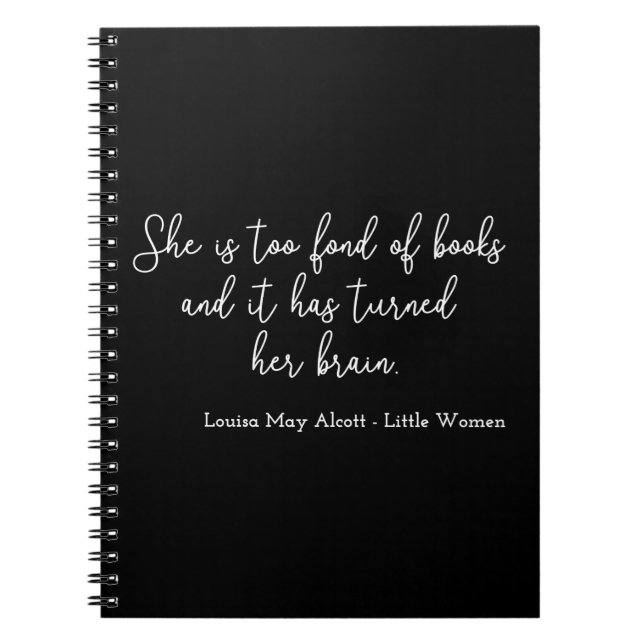 Cuaderno Cita de mujeres pequeñas II - Estilo de escritura  (Frente)