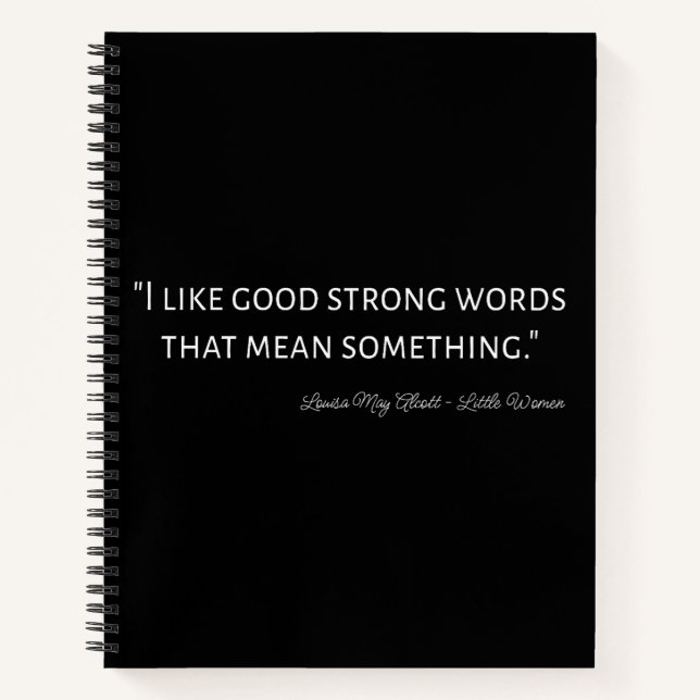 Cuaderno Cita de mujeres pequeñas IV - Estilo clásico (Anverso)