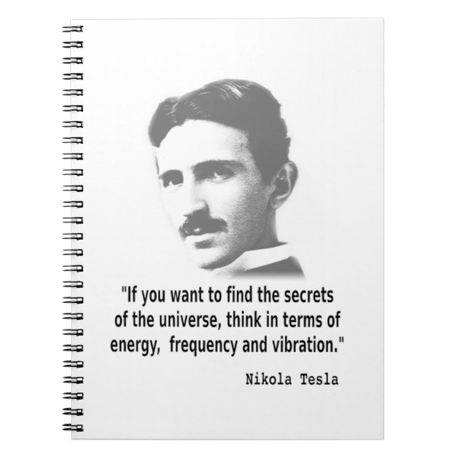 Cuaderno Cita De Nikola Tesla (Frente)