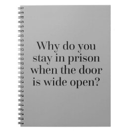 Cuaderno Cita De Permanecer En Prisión