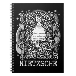 Cuaderno Cita de Prisión y REFUGE de Nietzsche