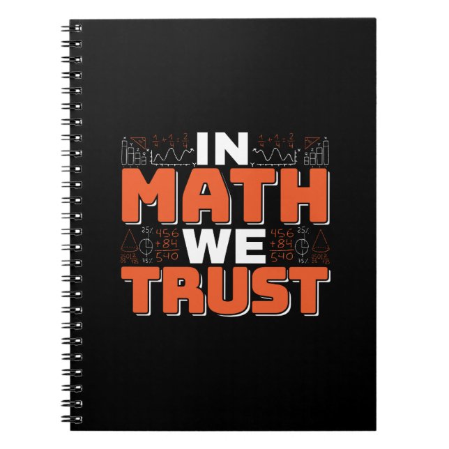 Cuaderno Cita de profesor de matemáticas - En Matemáticas C (Frente)