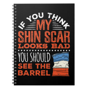 Cuaderno Cita de Racer Shin Scar Funny Barrel Carreras