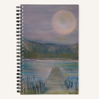 Cuaderno Cita de Rainer Rilke, agua de la luna llena