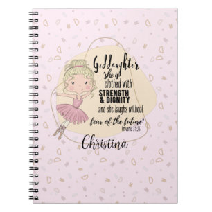 Cuaderno Cita de regalo de la diosa Proverb Blonde BALLERIN