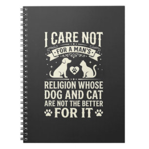 Cuaderno Cita de religión de perro y gato