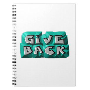 Cuaderno Cita de sabiduría de vuelta teal gris letra cincel