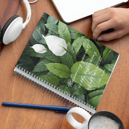 Cuaderno Cita de sabiduría filosófica de Peace Lily Aristot
