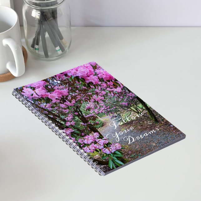 Cuaderno Cita de Sigue tus Sueños Camino Floral del Jardín (In Situ)