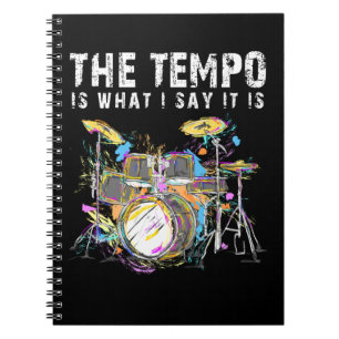 Cuaderno Cita de tambor divertida para músico de banda de 
