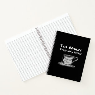 Cuaderno Cita de Tea Lover - El té lo hace todo mejor