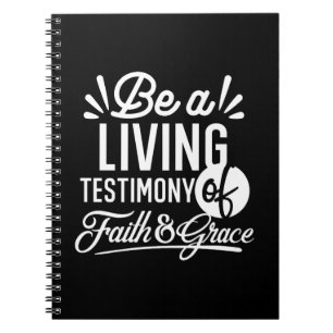 Cuaderno Cita de testimonio de vida espiritual fe y gracia