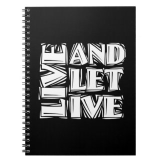 Cuaderno Cita del lema de recuperación de 12 pasos para Liv