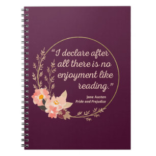 Cuaderno Cita del Orgullo y el Prejuicio III - Estilo Cuto