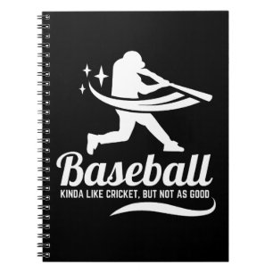 Cuaderno Cita divertida de béisbol críquet deportes