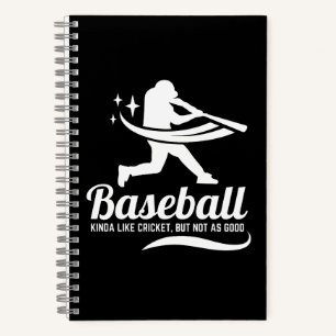Cuaderno Cita divertida de béisbol críquet deportes