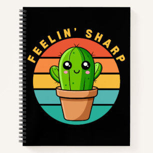 Cuaderno Cita Divertida de Cactus Kawaii Lindo