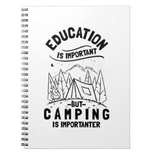 Cuaderno Cita divertida de Camping