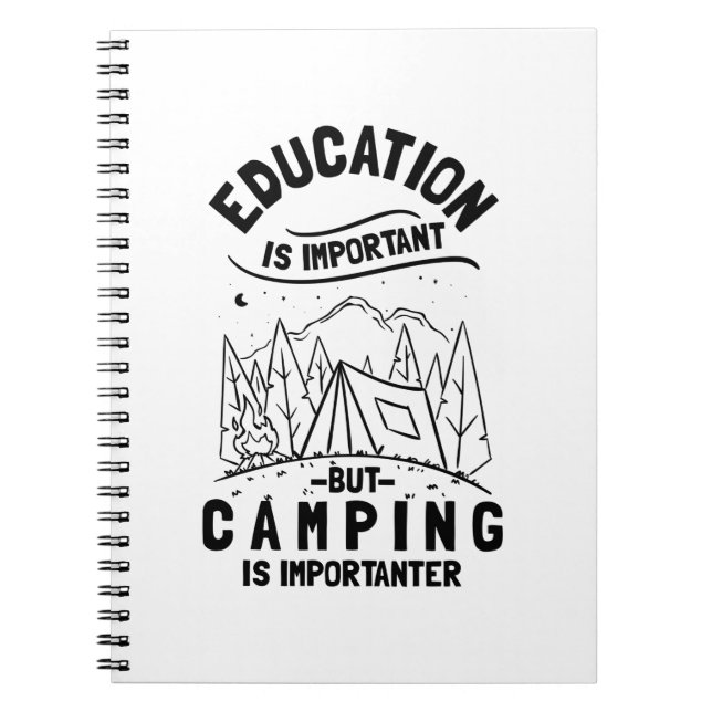 Cuaderno Cita divertida de Camping (Frente)