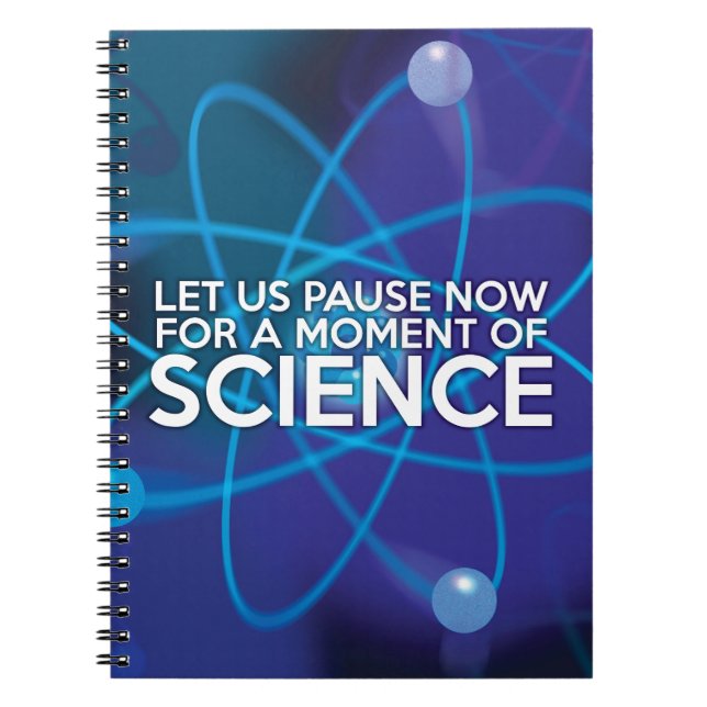 Cuaderno Cita divertida de ciencia (Frente)