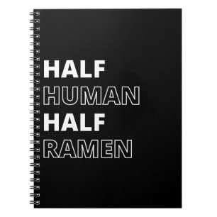 Cuaderno Cita Divertida de Comida Mitad Humano Mitad Ramen