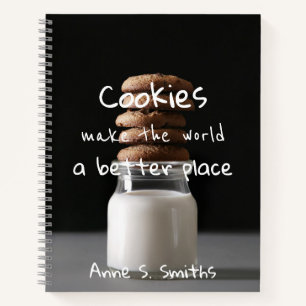 Cuaderno Cita divertida de cookie / personalizada