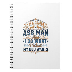 Cuaderno Cita divertida de dueño de perro Diseño vectorial 