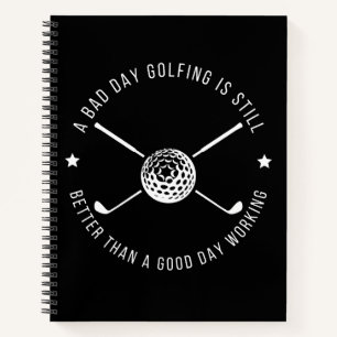 Cuaderno Cita divertida de golf en el trabajo