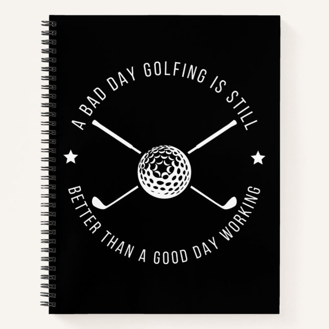 Cuaderno Cita divertida de golf en el trabajo (Anverso)
