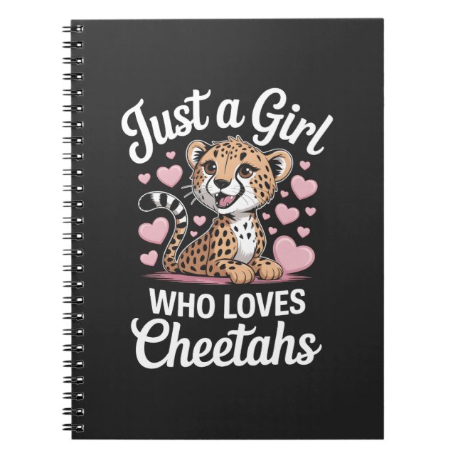 Cuaderno Cita divertida de guepardo  (Frente)
