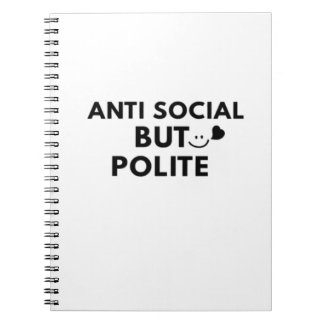 Cuaderno Cita divertida de introvertido educado antisocial 