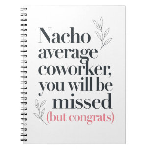 Cuaderno Cita divertida de Nacho para compañero de trabajo