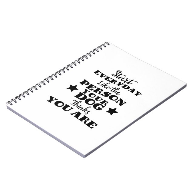 Cuaderno Cita Divertida de Perro Mascota (Lado Izquierdo)