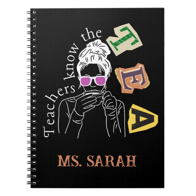 Cuaderno Cita divertida de profesores - Los profesores sabe (Frente)