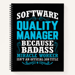 Cuaderno Cita divertida de Software Quality Manager