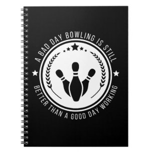 Cuaderno Cita divertida de trabajo de bolos