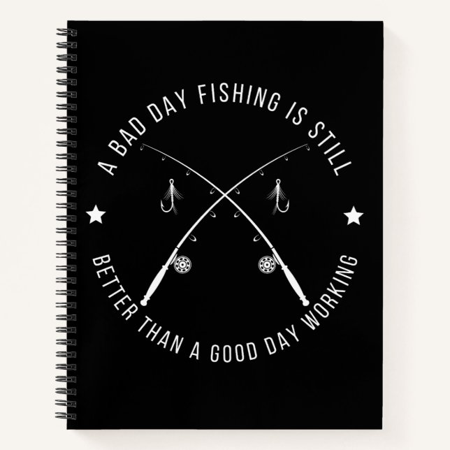 Cuaderno Cita divertida de trabajo de pesca (Anverso)