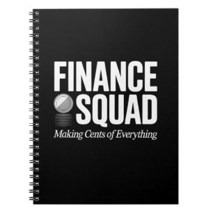 Cuaderno Cita Divertida del Equipo de Finanzas Diseño de Hu