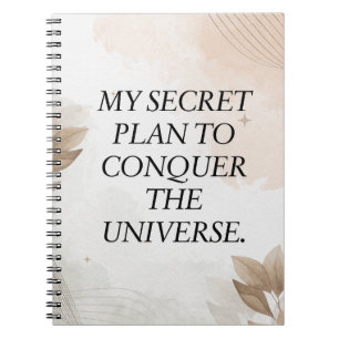 Cuaderno Cita divertida, mi plan secreto para conquistar el