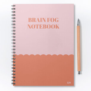 Cuaderno Cita Divertida Niebla Cerebral Olvidadiza Rosa y N