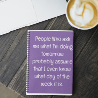 Cuaderno Cita divertida para olvidados que hagan lista de e