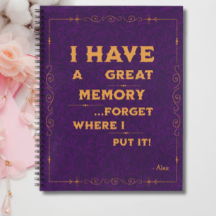 Cuaderno Cita divertida para que gente olvidada haga lista