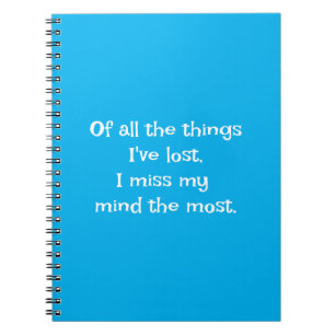 Cuaderno Cita divertida para que gente olvidada haga una li