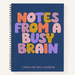 Cuaderno Cita Divertida Personalizada Nombre Humor Ocupado 