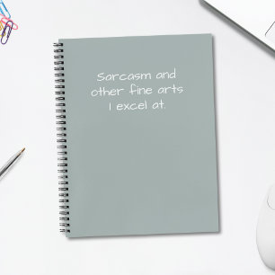 Cuaderno Cita Divertida Sarcasmo y Otras Bellas Artes Humor