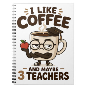 Cuaderno Cita Divertida y Sarcástica de Café para Profesore