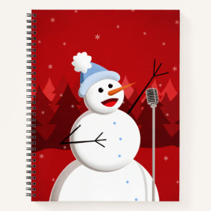Cuaderno Cita feliz cantando a Snowman