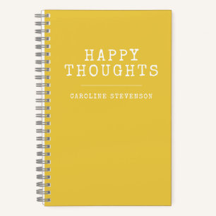 Cuaderno Cita feliz inspiradora con nombre personalizado am